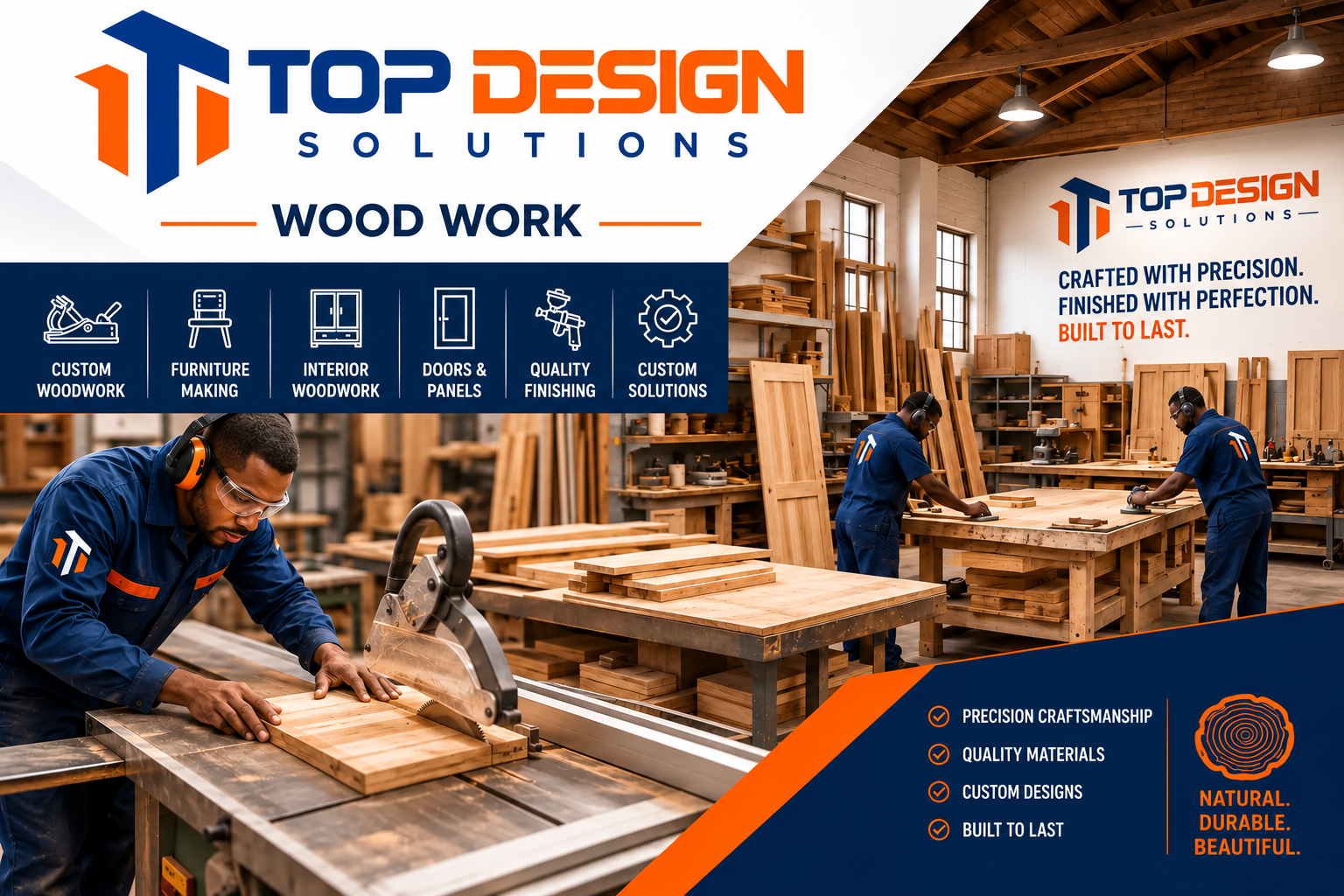 Wood Work — service by Top Design Solutions