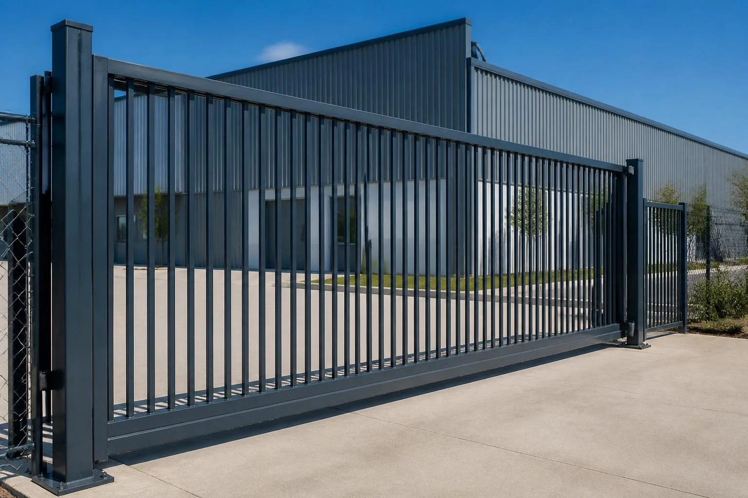Commercial Compound Gate — completed project by Top Design Solutions